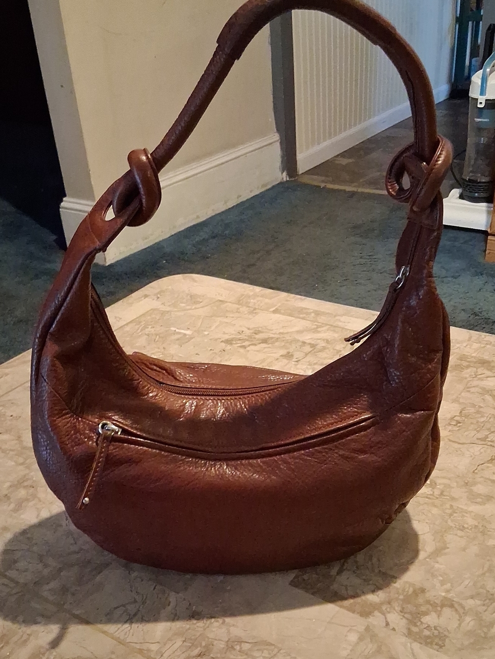 Osprey Marley Leather Shoulder Bag in Brown